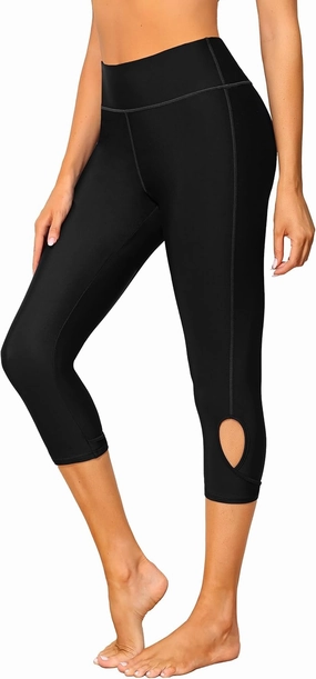 ALove Swim Pants for Women High Waisted Swimming Leggings Stretch Swim Capris Sporty Long Swim Board Shorts