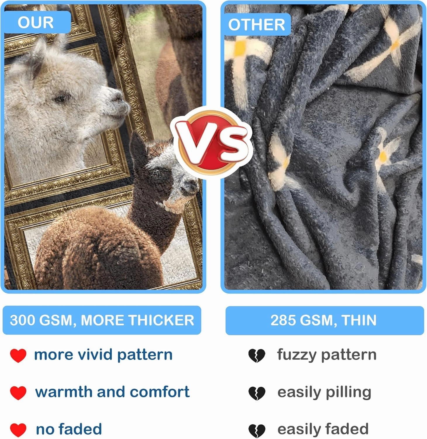Alpaca Blanket for Kids Soft Throw Blanket for Couch Bed Sofa Living Room, Cozy Fleece Blankets and Throws Warm Flannel Travel Blanket for Boys Girls, Alpaca Gifts for Baby Toddler, 40" x 50