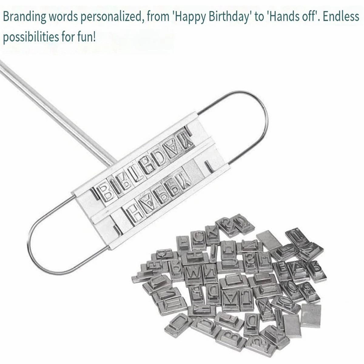 Alphabet Fire Branding Barbecue Grill Tool Custom Branding Iron for BBQ Meat