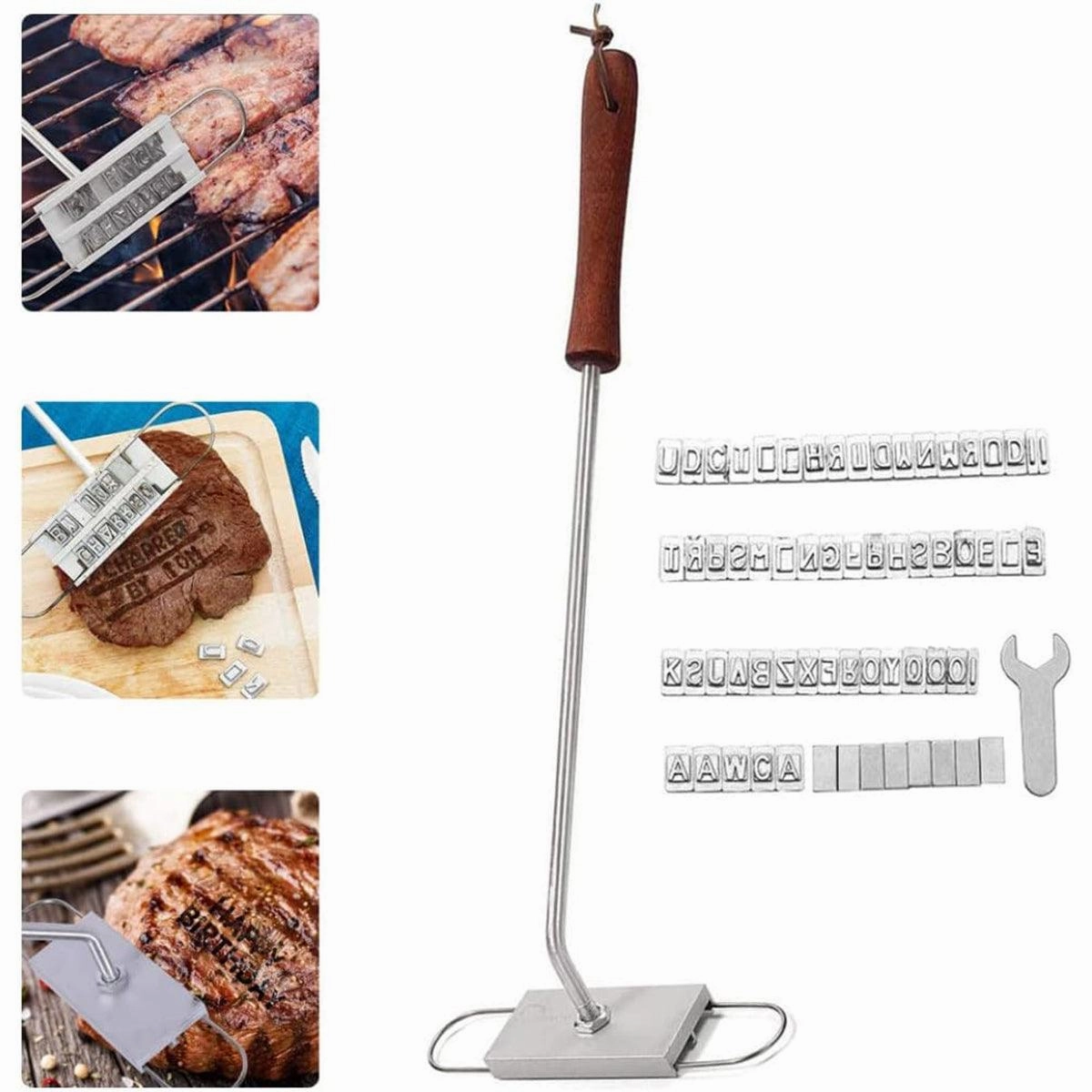 Alphabet Fire Branding Barbecue Grill Tool Custom Branding Iron for BBQ Meat