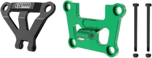 Aluminum 7075 Alloy Front Bulkhead Mount Strengthen & Front Bumper Support Mount for Traxxas 1/16 Mini Maxx 4WD RTR Brushless Monster Truck 107154-1 Upgrades - Green