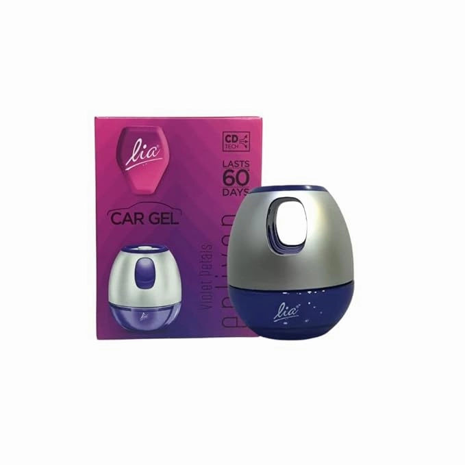 AM0795 Lia Voilet Petals Enliven Gel Car Air Freshener 45gm