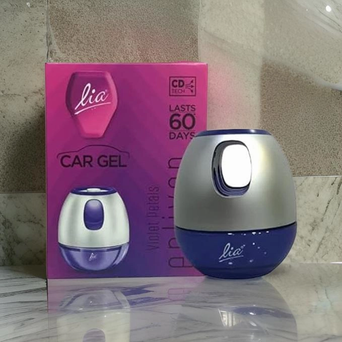 AM0795 Lia Voilet Petals Enliven Gel Car Air Freshener 45gm