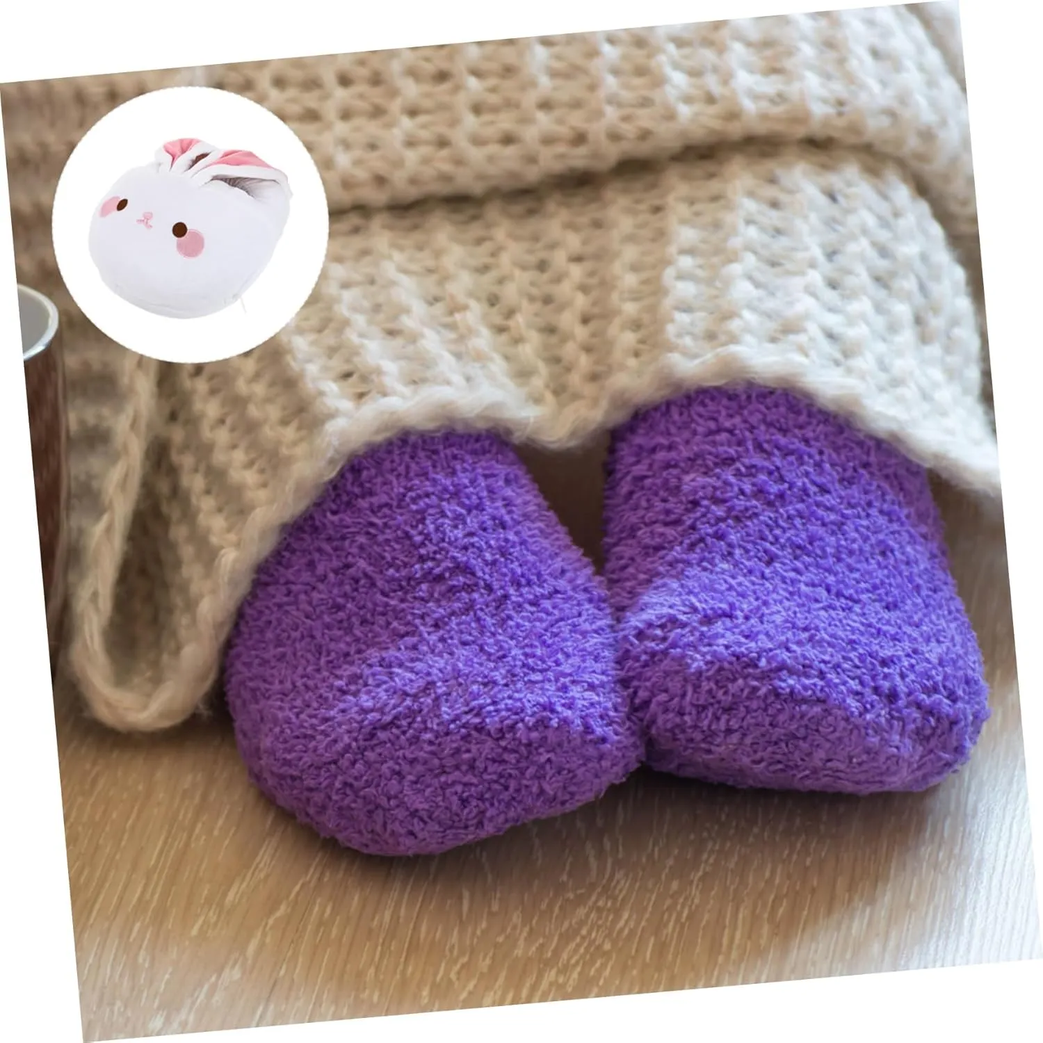 Amosfun Warm Releasing Rechargeable Heated Shoes Foot Warmer for Home Office Bedroom Study