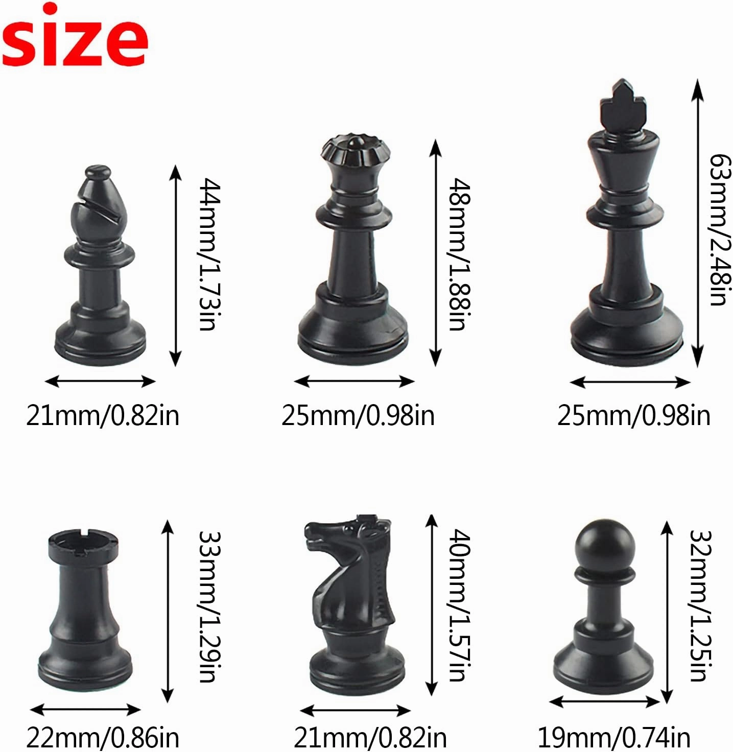 Andux Chess Game Set Chess Pieces and Rollable Board XQTZ-01 (Green,35x35cm)