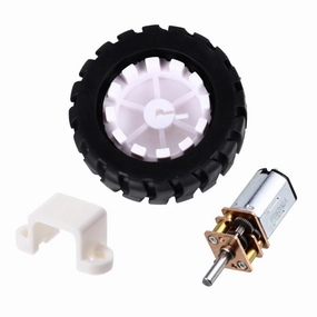 Angoily 3sets Gearwheel Motor with Rubber Tire Mini Speeds Reduction Gear Box Motor for Lightweight Applications High Torque Reducer for Easy Climbing and Replacement