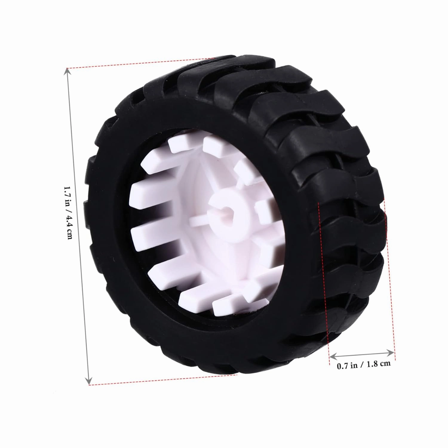 Angoily 3sets Gearwheel Motor with Rubber Tire Mini Speeds Reduction Gear Box Motor for Lightweight Applications High Torque Reducer for Easy Climbing and Replacement