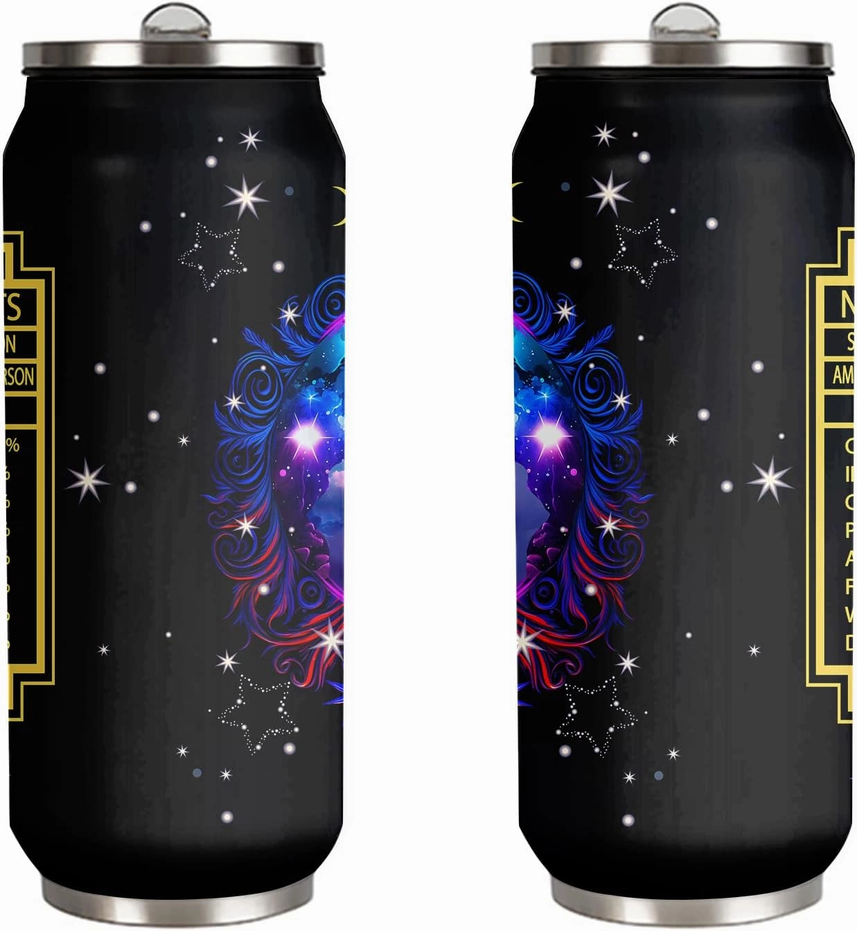 Aquarius Constellation Tumbler - Zodiac Stainless Steel Cup for Men Women - Astrology Fans Birthday Gift With Straw Lid - 17 Oz Coffee Mug Car Cup