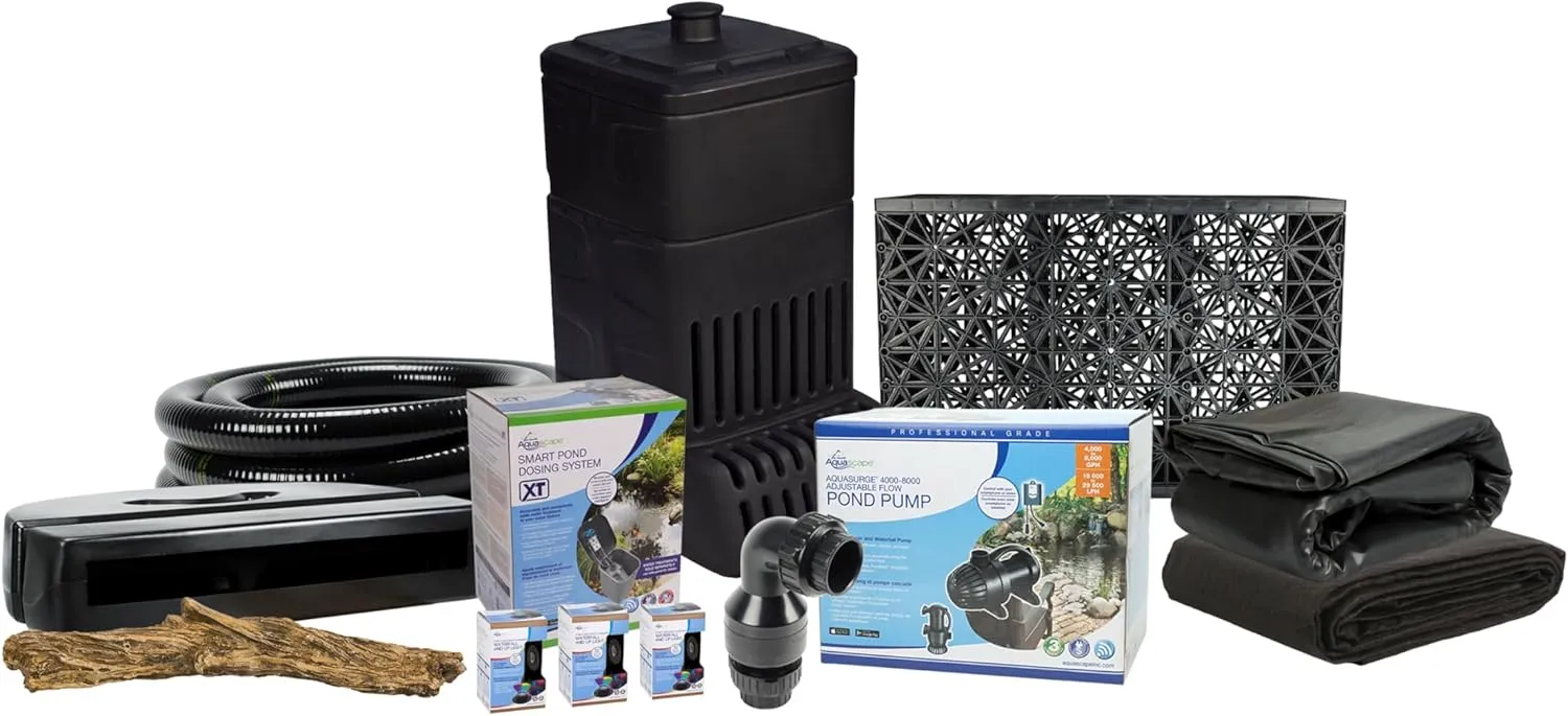 Aquascape 53069 Pondless Deluxe Waterfall Kit with 26 Feet Stream, Black