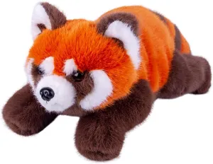 ARELUX Soft 18in Red Panda Stuffed Animals: Red Panda Plush Cute Cuddly Body Pillow Hug Sleeping Fluffy Wild Animal Toys Bed Decor Plushie Doll Friends Family Member