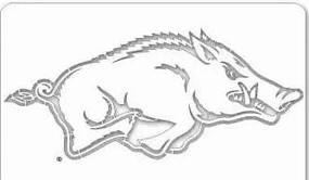 Arkansas Running Hog TUSK Multi-Purpose Stencil - ARKOOS-503