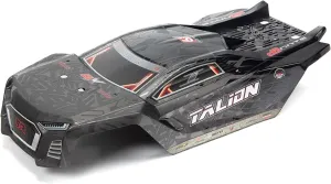 ARRMA 1/8 Painted Decaled Trimmed Body, Black : Talion 6S BLX, ARA406161