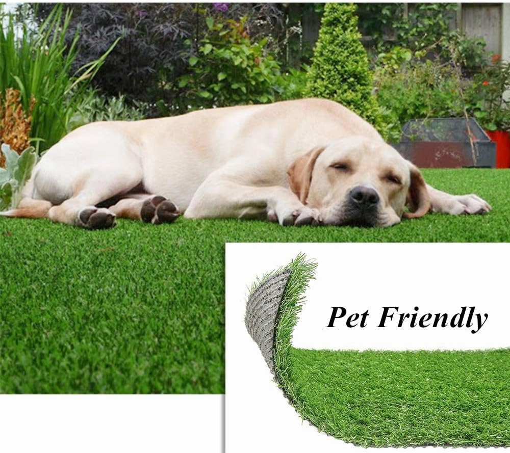Artificial Grass Outdoor Rug 6 FT X 8 FT (48 Square FT) Synthetic Fake Turf Lawn for Patio,Balcony,Pet Mat,Indoor/Outdoor Decor 0.8inch High