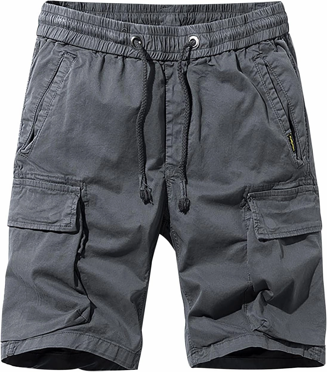 Athletic Shorts for Men 5 Inch Inseam Classic Fit Elastic Waist Drawstring Camo Shorts with Pockets Linen Shorts