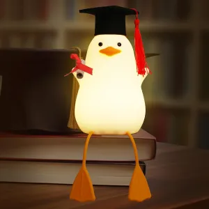 Attivolife Preschool Graduation Gift - Duck Night Light with Dimmable, LED Silicone Lamp, 2024 Cute Kindergarten Pre-K Graduation Gift for Kid Boy Girl