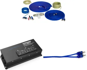 AudioControl ACX-300.4 4-Channel Powersports/Marine Amplifier — 50 watts RMS x 4 with 8GA OFC Pure Copper Wiring Kit