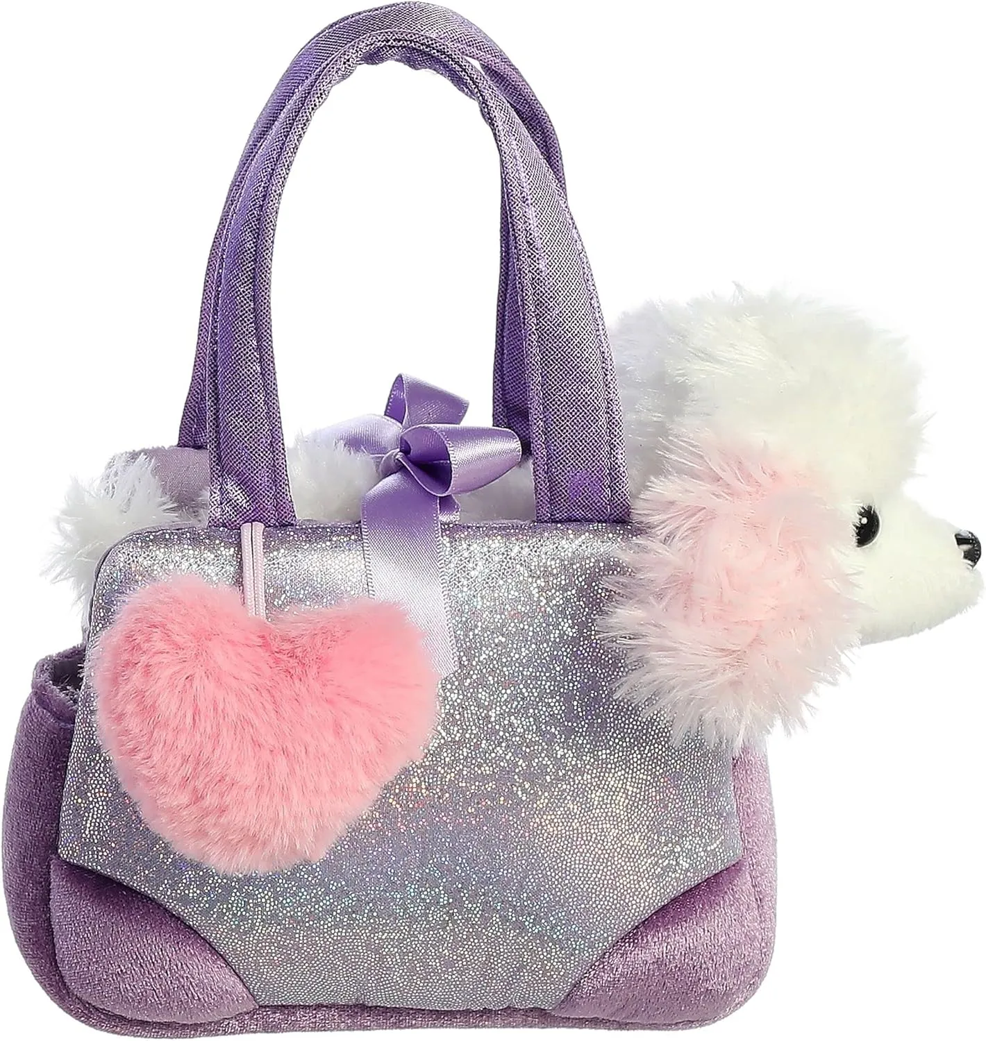 Aurora® Fashionable Fancy Pals™ Trendy Sparkle Purple™ Stuffed Animal - On-The-go Companions - Stylish Accessories - 6 Inches