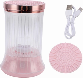 Automatic Makeup Brush Cleanup Machine, Washing and Dry Integrated Low Noise Efficient Washing Portable Makeup Brush Cleaner for Home Use(7000RPM)