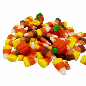 Autumn Mix; Mellowcreme Pumpkin, Zachary Candy Corn, Harvest Halloween Thanksgiving Autumn Fall Delights, | Made With Real Honey | - 2 LB