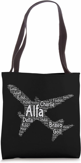 Aviation Phonetic Alphabet Best Flying Pilot Gift Tote Bag