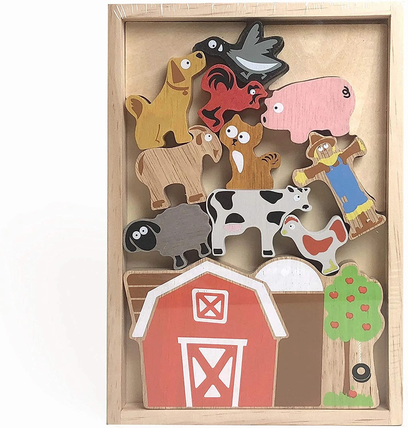 Balance Barn Farm Playset & Stacking Game