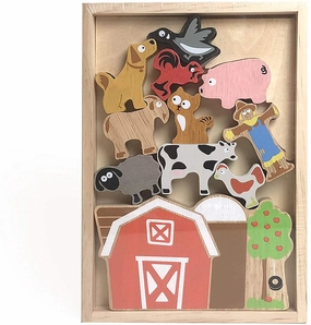 Balance Barn Farm Playset & Stacking Game