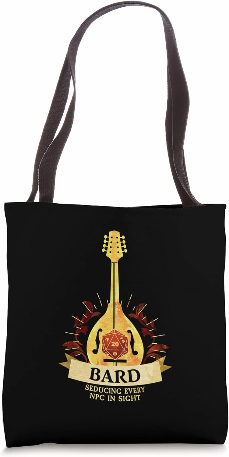 Bard Fantasy RPG TRPG Gamer Class Tote Bag