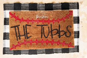 Baseball Last Name Doormat