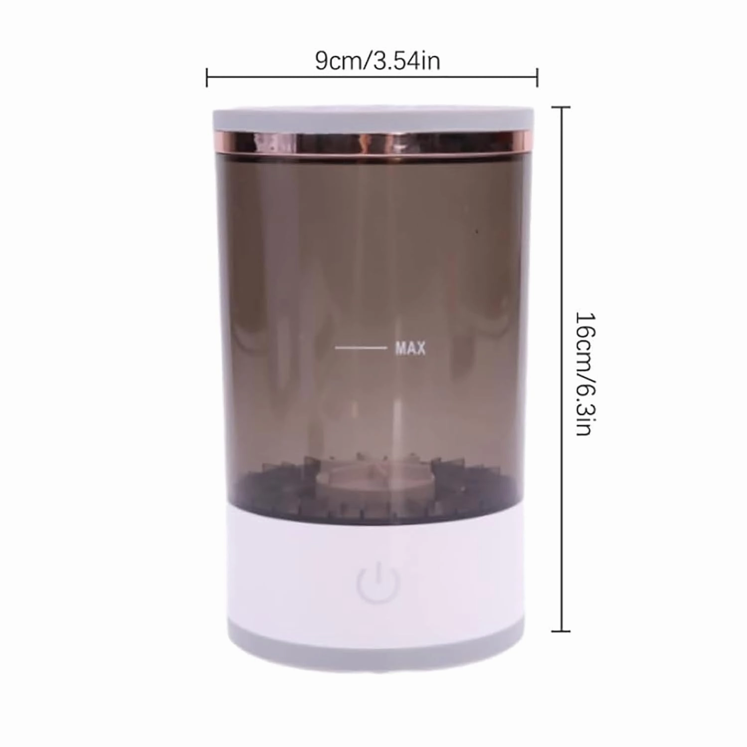 Beautyswirl - Cosmetic Brush Cleaner, The Cozy Luna Brush Cleaner, Multicolor Makeup Brush Cleaner Usb Rechargeable Automatic Deep Cosmetic Cleaning Device (Charging,White)