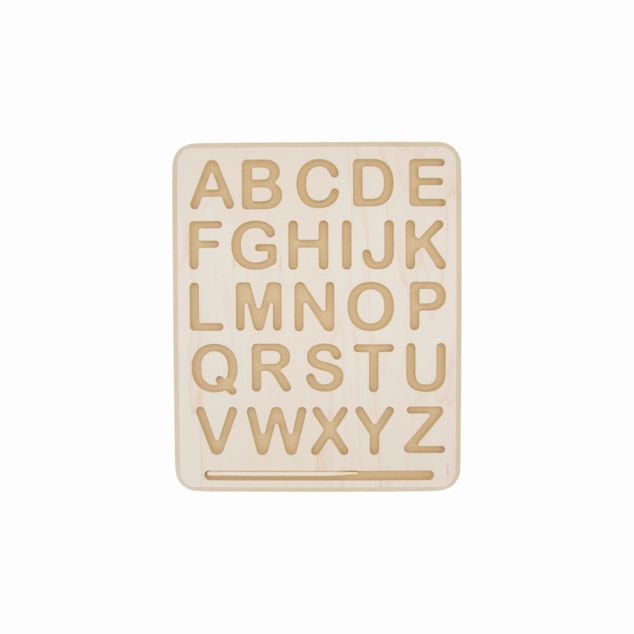 Begin Again - Wooden Tracing Board - Uppercase Letters