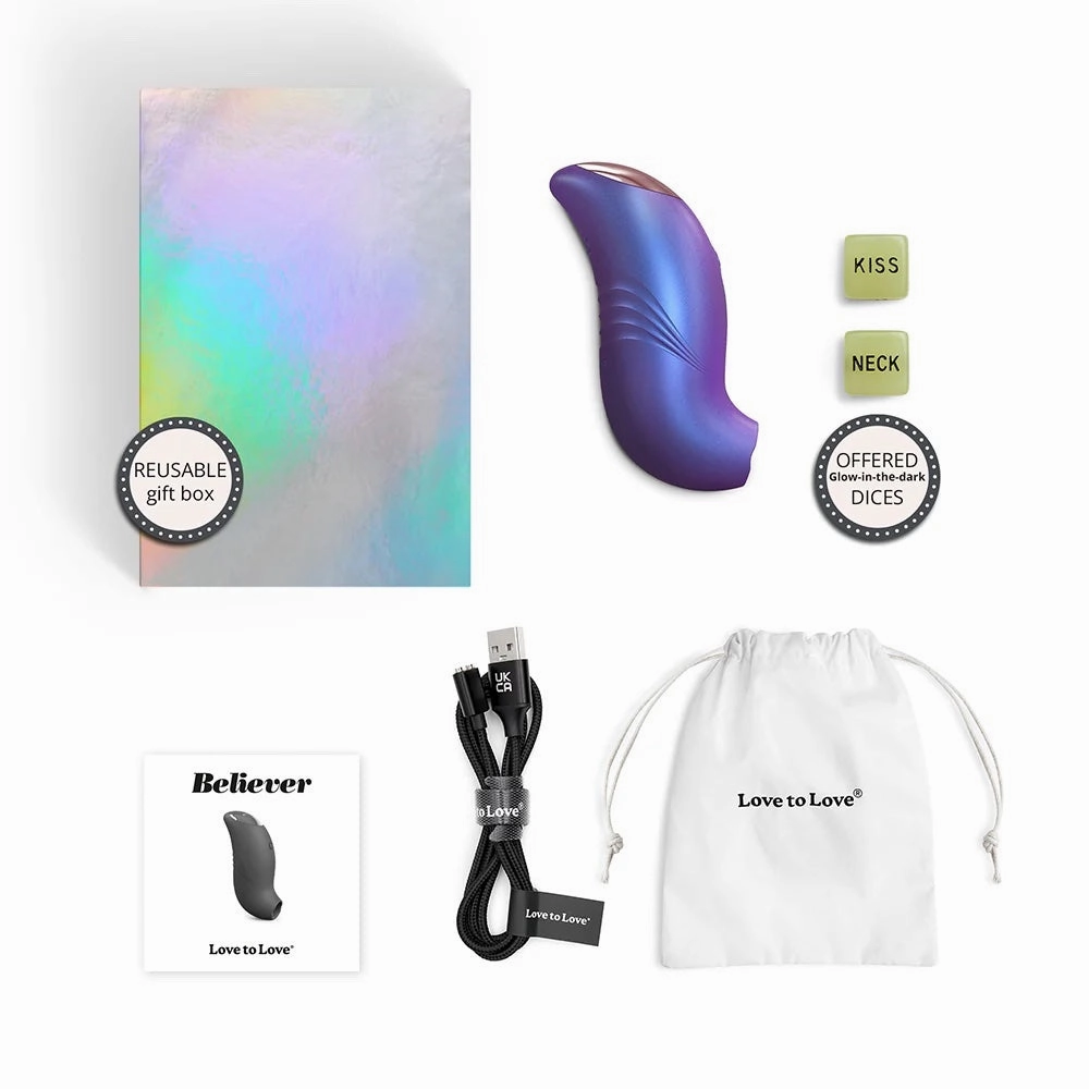 Believer Iridescent Night Flapping Clitoral Stimulator