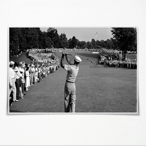 Ben Hogan 1950 Us Golf Open Black & White Retro Old Photo Poster Canvas Print Wall Art Modern Room Living Room Bathroom Kitchen Bedroom Decor Unframed36x24inch