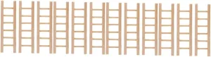 BESPORTBLE 12pcs Miniature Wooden Ladder Tiny Furniture Decor for Dollhouse Fairy Garden Stylish Mini Ladder Ornament for Micro Landscape and Home Layout