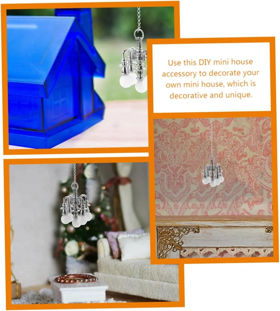 BESPORTBLE 3sets 2pcs Mini Ceiling Lamp Decorative Furniture Ornament for Dollhouse Simulation Light Fixture Miniature Ceiling Lamp for Crafting Unique Scenes 2pcs*3