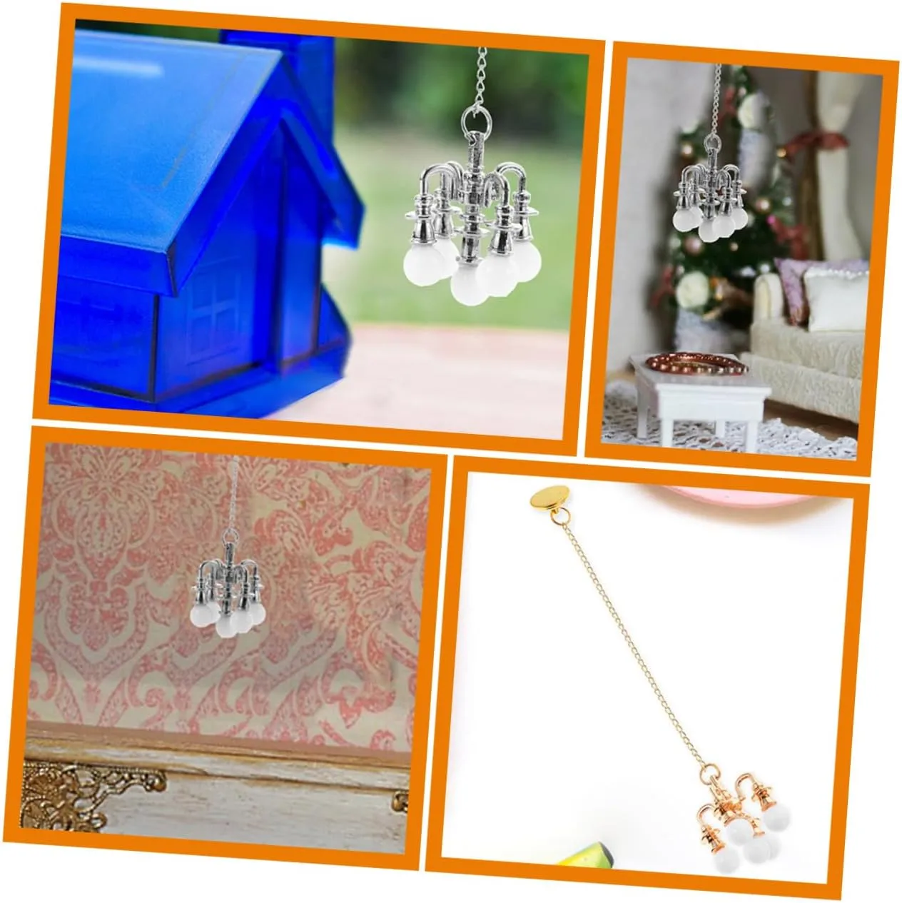 BESPORTBLE 3sets 2pcs Mini Ceiling Lamp Decorative Furniture Ornament for Dollhouse Simulation Light Fixture Miniature Ceiling Lamp for Crafting Unique Scenes 2pcs*3