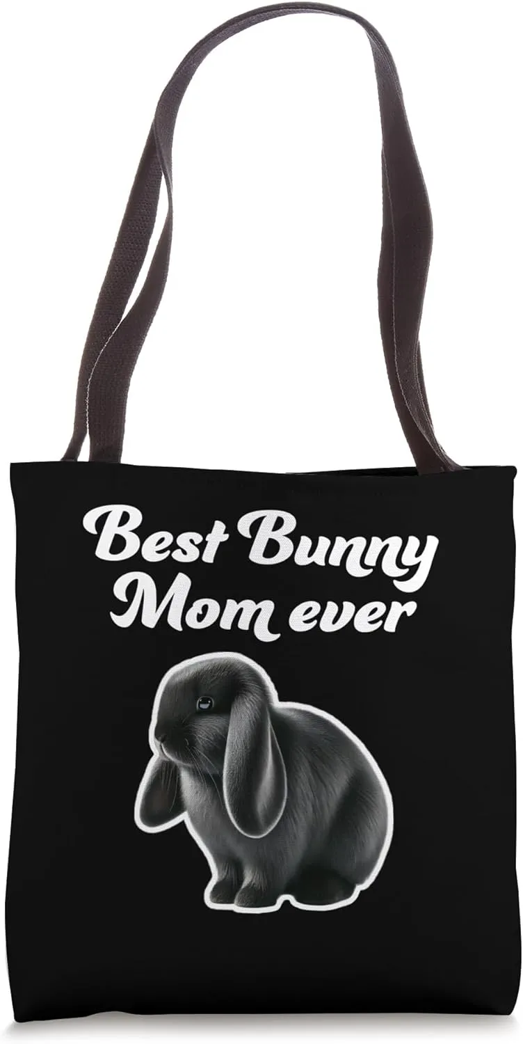 Best Bunny Mom Ever - Mini Lop Rabbit Tote Bag