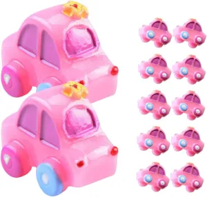 BESTonZON 12pcs Miniature Car Model for Dollhouse Decoration Cute Resin Vehicle Figurines for Garden and Table Decor for Micro Landscape Ornaments