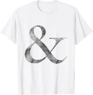 Big Caslon Medium Letterpress Style Ampersand gift T-Shirt