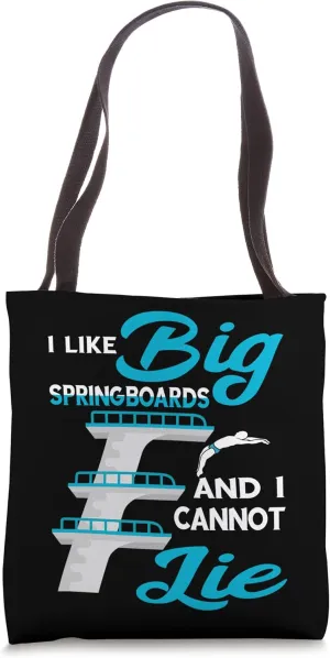 Big Springboards Platform Diving Board Springboard Diving Tote Bag