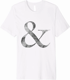 Big Caslon Medium Letterpress Style Ampersand Premium T-Shirt