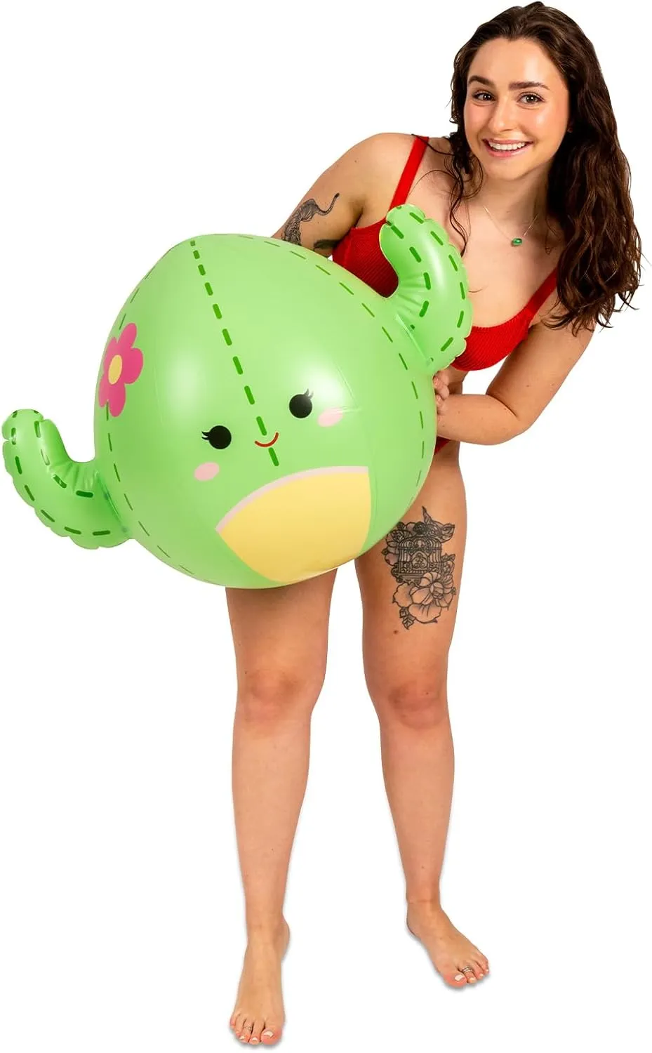 BigMouth x Squishmallows Original Large Beach Ball, Inflatable Water Toys, Squishmallow Theme Pool Party Decorations