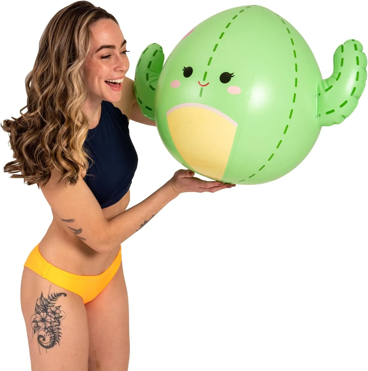 BigMouth x Squishmallows Original Large Beach Ball, Inflatable Water Toys, Squishmallow Theme Pool Party Decorations