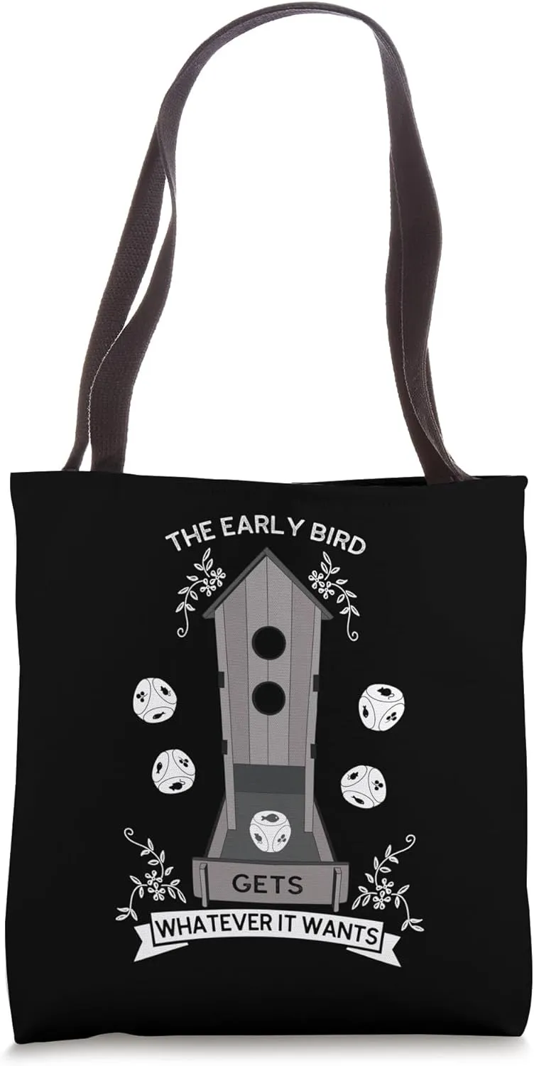 Bird Wingspan - The Early Bird Gets Whatever it Wants Dice Tote Bag