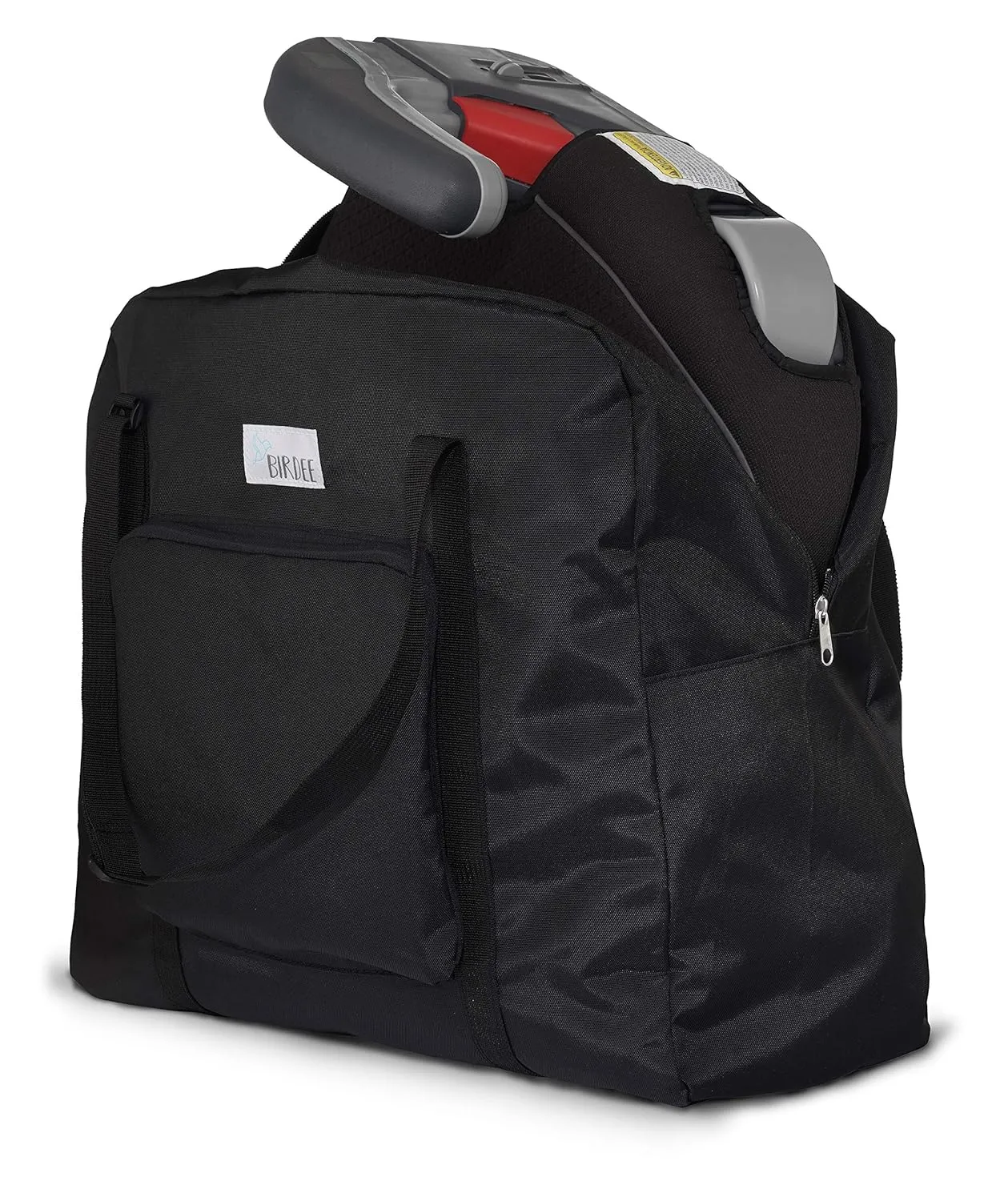 Birdee Durable Backless Booster Seat Travel Bag for Airplane Gate Check and Carrier for Travel - Fits GB Pockit and Most Lightweight Compact Folding Strollers