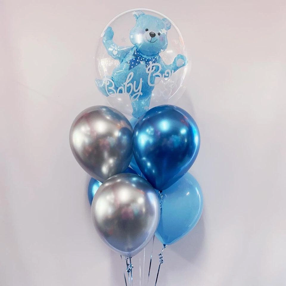 Birthday Bear transparent ball