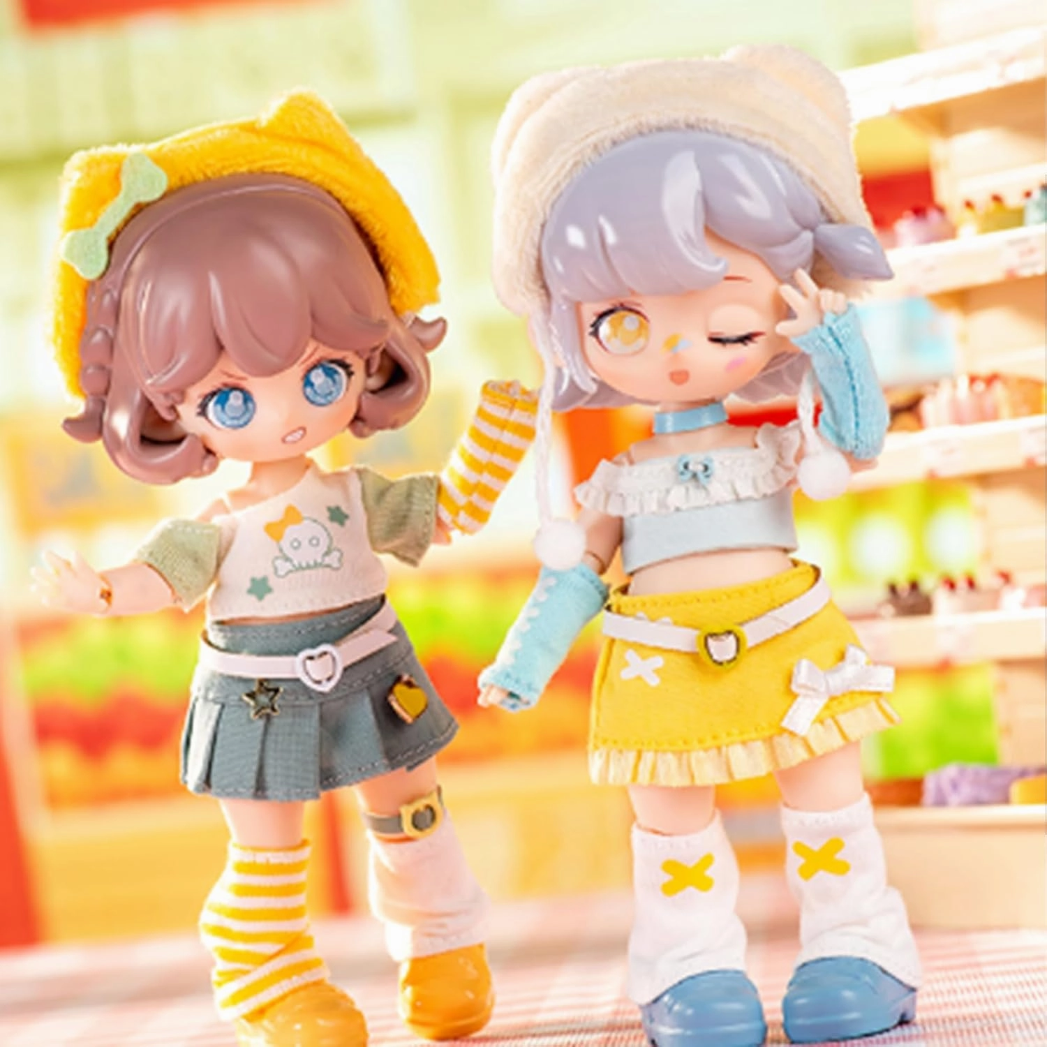 BJD Dolls Blind Box,Kawaii BJD Dolls SIMONTOYS Series-Tangna Campus Idol 1/12 Ball Jointed Doll Collectable Action Figure Posable Dress Up Doll for Girls Birthday Party Gift Toys