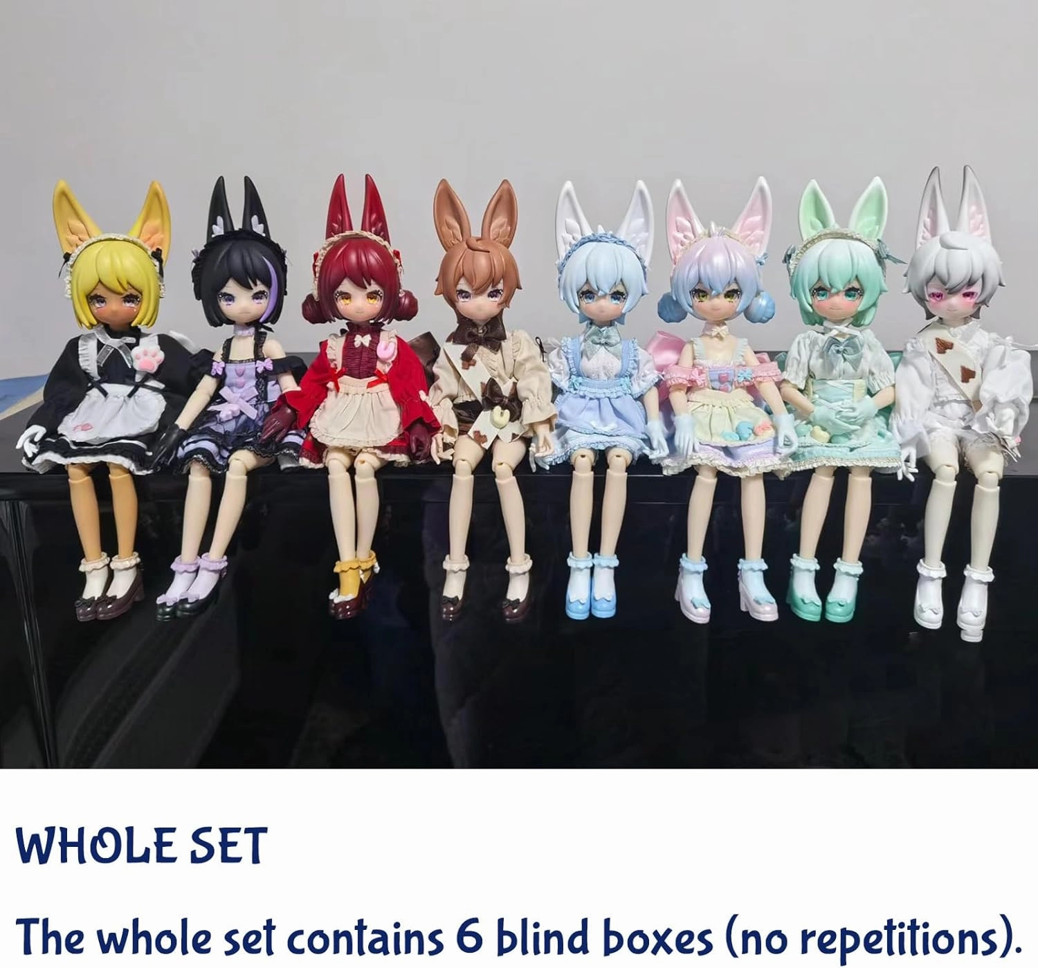 BJD Dolls Blind Box,Kawaii Easter Bunny BJD Dolls Elf Rabbit Series 1/6 Ball Jointed Doll Collectable Action Figure for Girls Birthday Party Gift