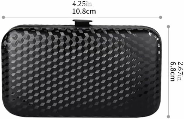 Black Checkered PU Leather Bag Nail Clipper Seven Piece Set(Style 2)