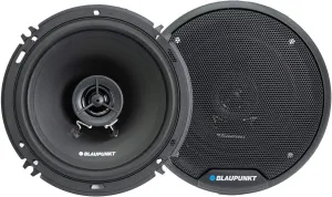 BLAUPUNKT BPS-E652 6" 2-Way Car Speakers 80W with Grilles - High-Fidelity Sound, Durable Construction, Easy Installation - Includes 2 Speakers Bundle with Gravity Magnet Phone Holder