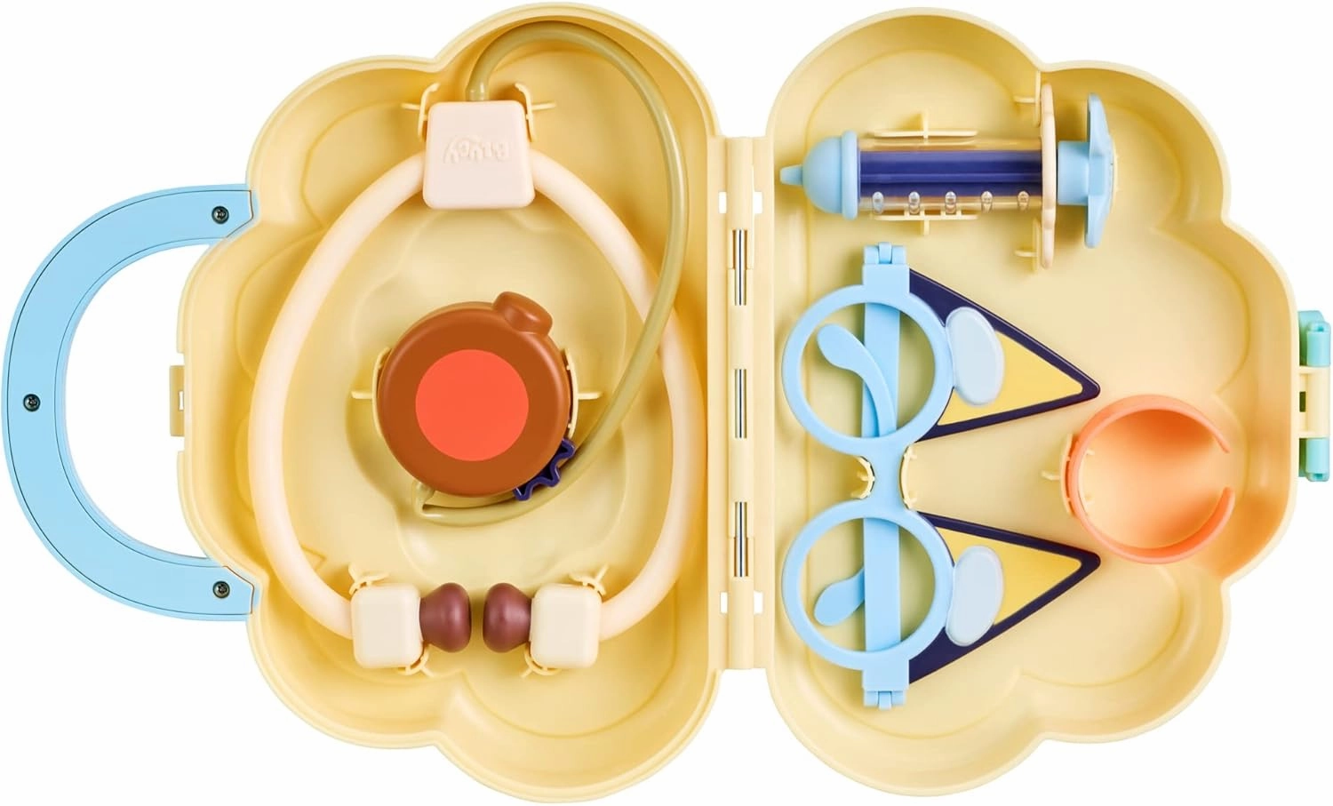 Bluey Cloud Bag Doctor's Set, Doctor Check Up Set, Toy Doctor's Playset with 7 Play Pieces